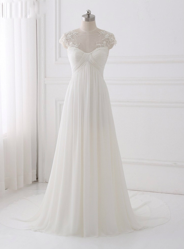Simple Bohemian Wedding Dresses 2018 Wedding Dress Chiffon