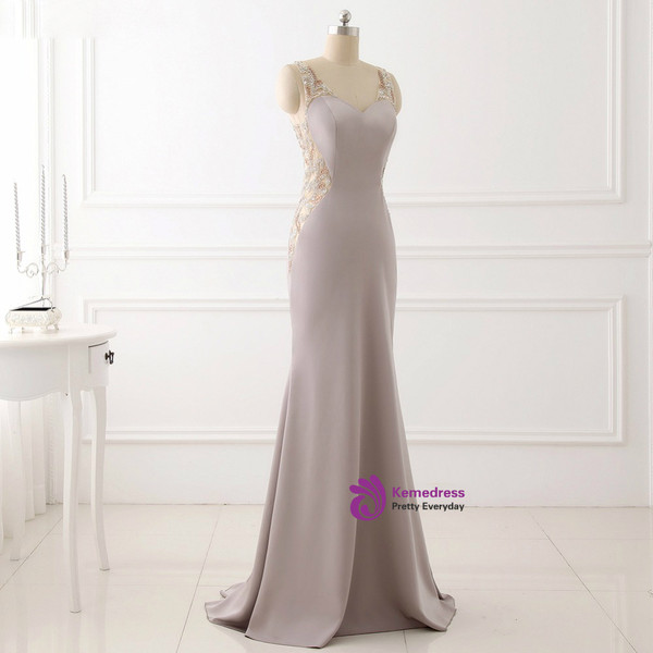 Sexy Mermaid Deep V-neck Backless Beading Prom Dresses 2017