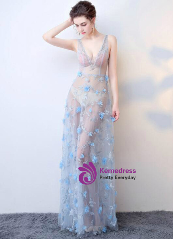 In Stock:Ship in 48 hours  Sexy See Through Prom Dress