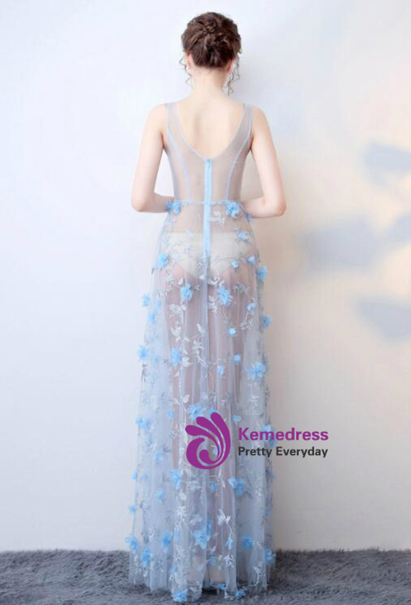 In Stock:Ship in 48 hours  Sexy See Through Prom Dress