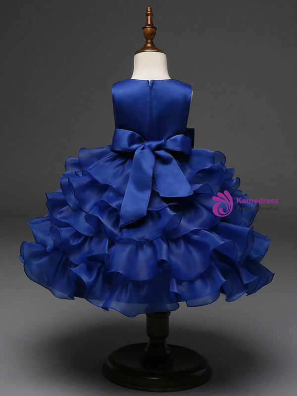 In Stock:Ship in 48 hours Pink Organza Flower Girl Dress