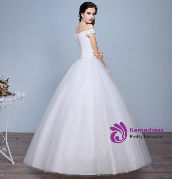 In Stock:Ship in 48 hours White Wedding Dress