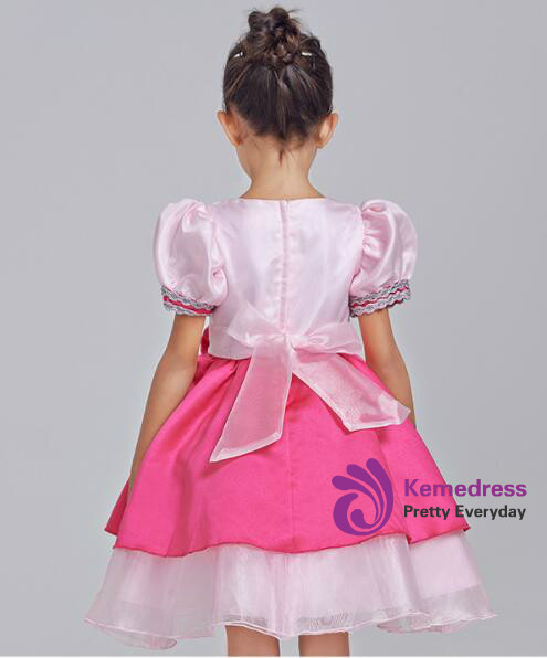 In Stock:Ship in 48 hours Pink Princess Flower Dress