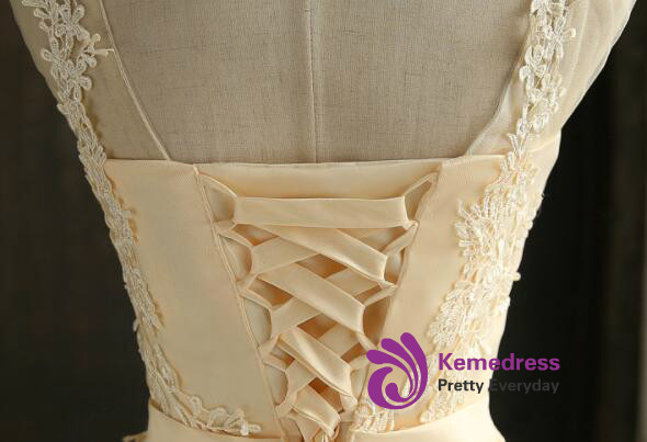 In Stock:Ship in 48 hours Yellow Short Bridesmaid Dress