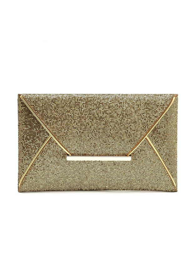 Women Evening Party Bags Gold Sequins Envelope Bag Purse Clutch