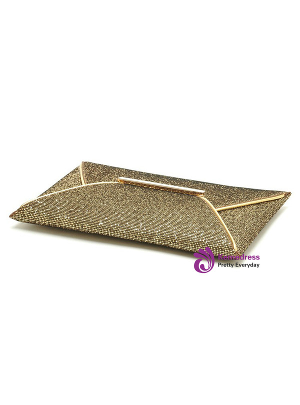 Women Evening Party Bags Gold Sequins Envelope Bag Purse Clutch