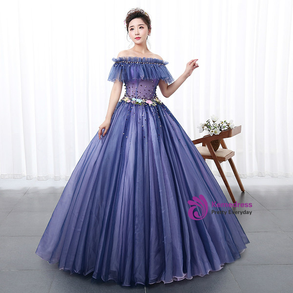 In Stock:Ship in 48 hours Ready To Ship Off The Shoulder Tulle Dress