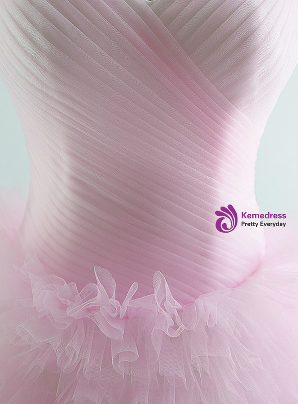 Colorful Tulle Sweetheart Tulle Princess Wedding Dress