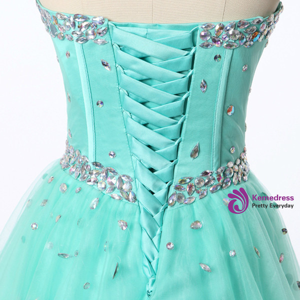 In Stock:Ship in 48 hours Ready To Ship Blue Tulle Homecoming Dress