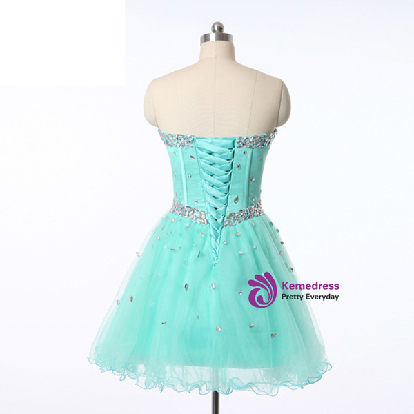 In Stock:Ship in 48 hours Ready To Ship Blue Tulle Homecoming Dress
