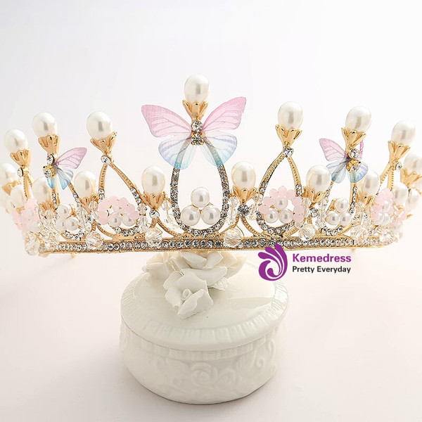 Children's Crown Tiara Princess Girl Crown Crystal Hair Accessories