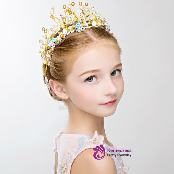 Children's Hair Accessories Crown Tiara Princess Hairband Flower Girl