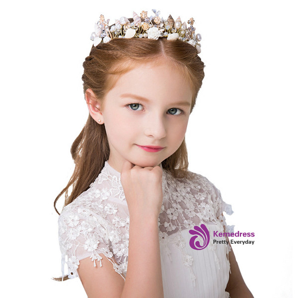 Cinderella Children's Crown Baroque Princess Crown Conch