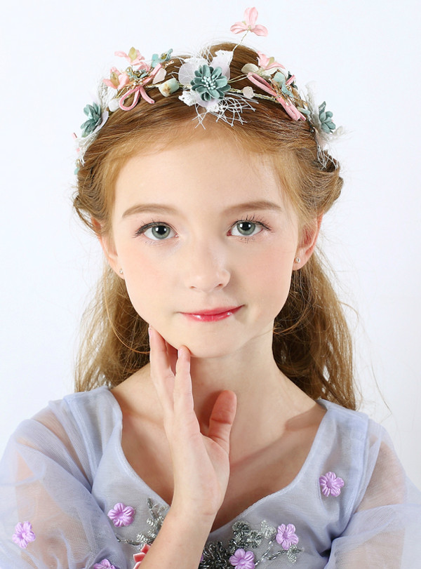Children's Hair Color Headdress Dress Accessories Hairband Crown