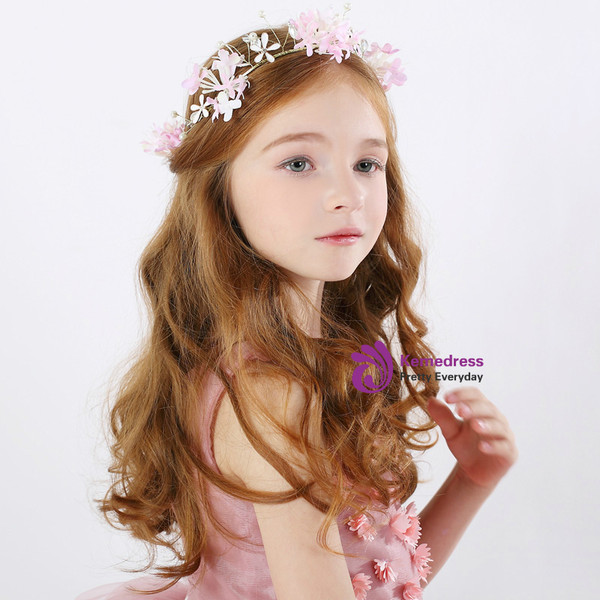 Garland Pink Hair Accessories Flower Girl Headdress Girl Hairband