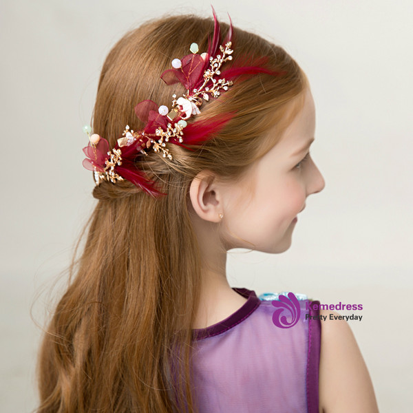 Cinderella Red Hair Accessories Girls' Headdress Garland For Children