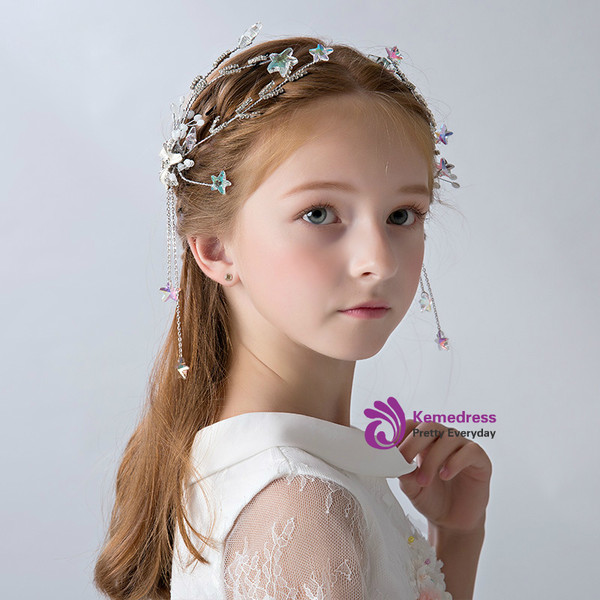Children's Headwear Pendant Tassel Hairpin Princess Hair Accessories