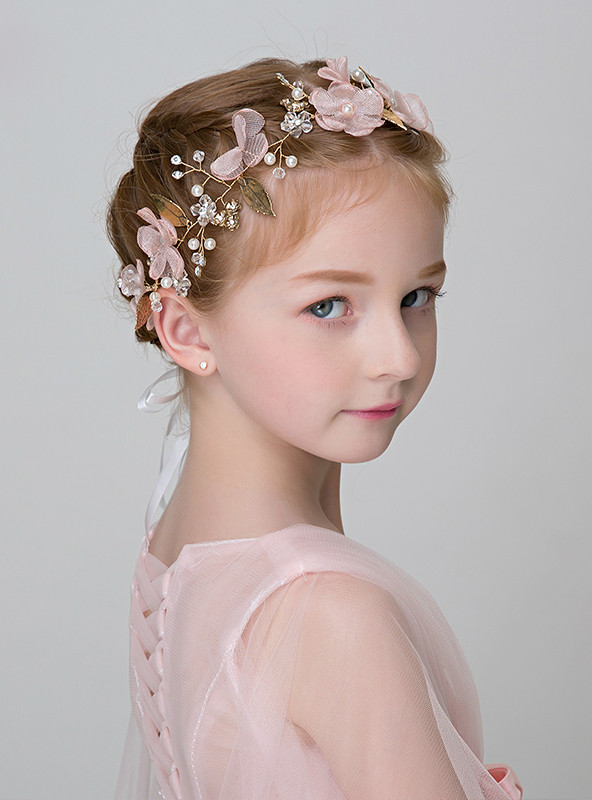 Girls' Pink Hairband Girls' Handmade Hair Accessories