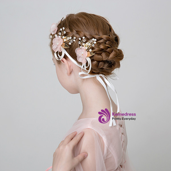 Girls' Pink Hairband Girls' Handmade Hair Accessories