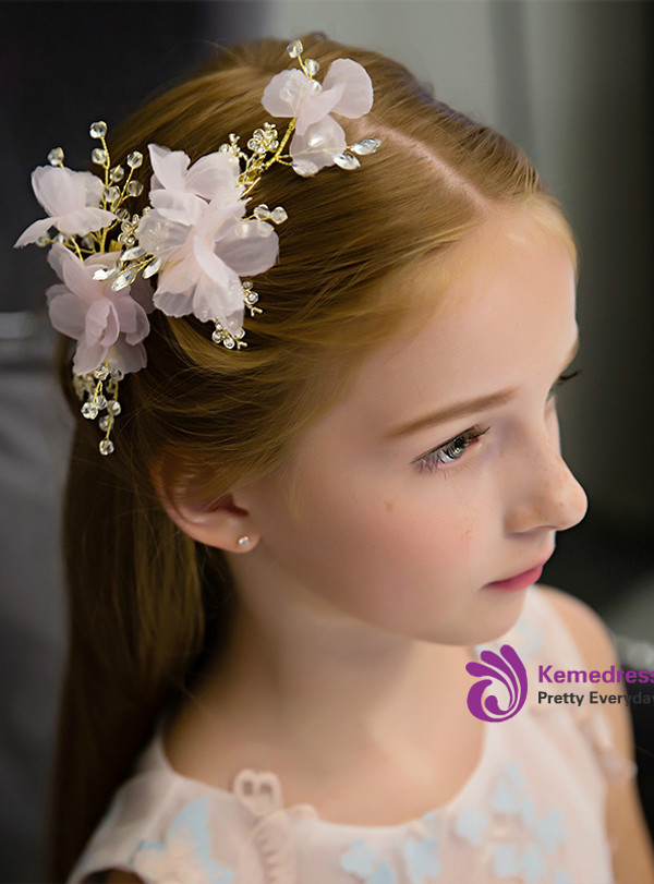 Princess Pink 2 Piece Hair Accessories Hairpin Pink Hair Clips