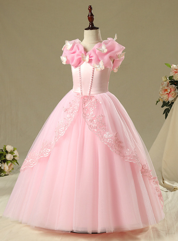 In Stock:Ship in 48 Hours Pink Tulle Cinderella dress Frozen