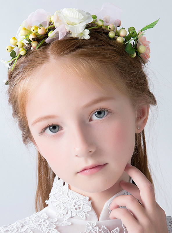 Garland Flower Girl Headdress Flower Girl Hand Flower