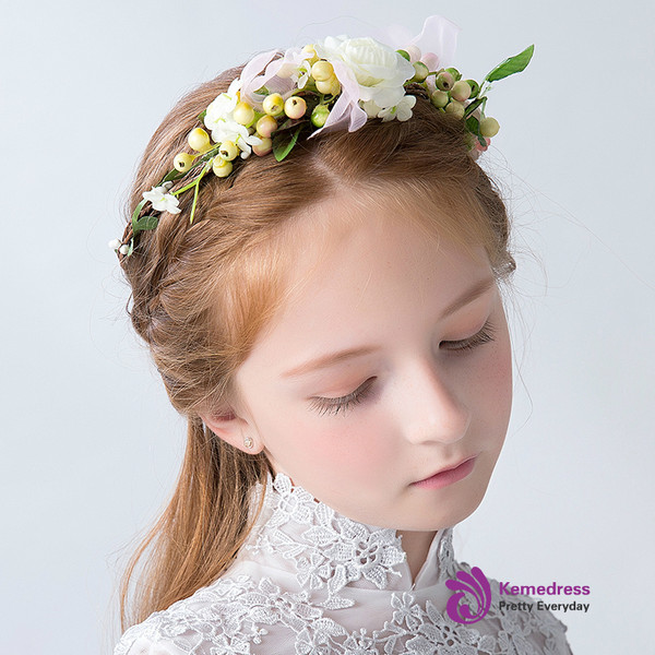 Garland Flower Girl Headdress Flower Girl Hand Flower