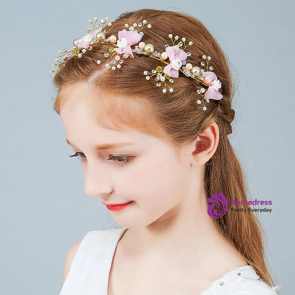 Flower Girl Hairpin Princess Pearl Corolla Headdress