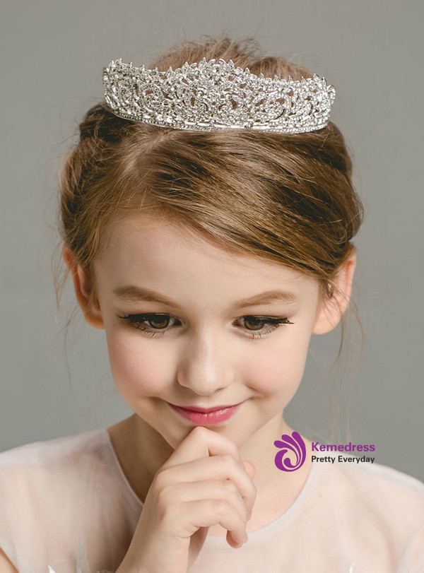Girls Crystal Crowntiara Gem Girls Headband Sccessories