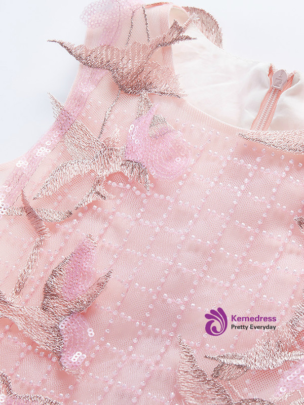 In Stock:Ship in 48 Hours Ready To Ship Hi Lo Tulle Appliques Girl Dress