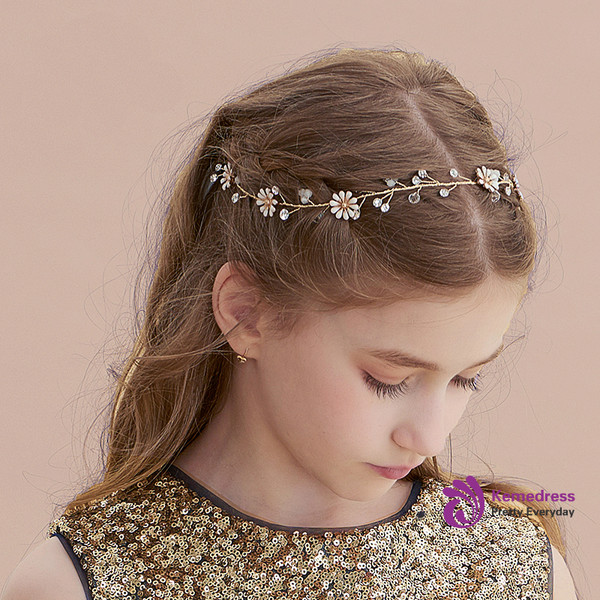 Rhinestone Daisy Hair Band Princess Hair Accessories