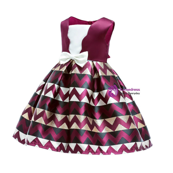 Shop 2019 Long & Short In Stock:Ship in 48 Hours Burgundy Satin Princess Dresses With Bow With Factory Price From Kemedress