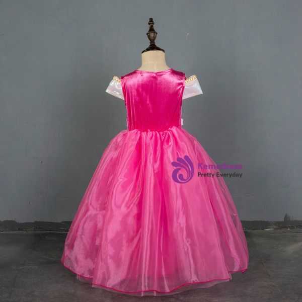 Shop 2019 Long & Short In Stock:Ship in 48 Hours Fuchsia Organza Princess Dress With Crystal With Factory Price From Kemedress