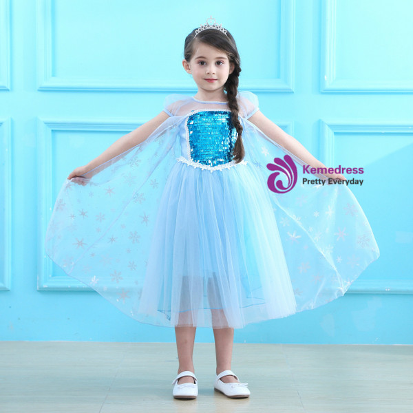 Shop 2019 Long & Short In Stock:Ship in 48 Hours Blue Tulle Sequins Princess Aisha Skirt  With Factory Price From Kemedress