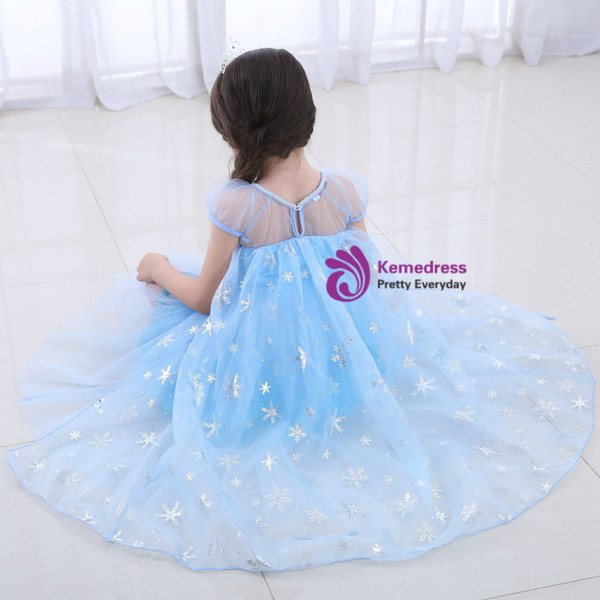 Shop 2019 Long & Short In Stock:Ship in 48 Hours Blue Tulle Sequins Princess Aisha Skirt  With Factory Price From Kemedress