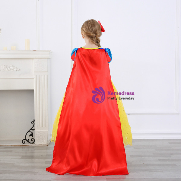 Shop 2019 Long & Short In Stock:Ship in 48 Hours Yellow Tulle Puff Sleeve Snow White Skirt With Factory Price From Kemedress