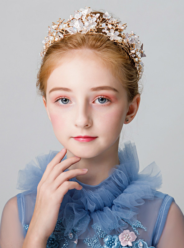 Shop 2019 Long & Short Children's Crown Tiara Princess Girls Crown Rhinestone Hairband With Factory Price From Kemedress