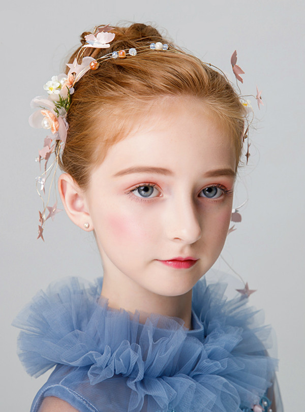 Shop 2019 Long & Short Flower Girl's Birthday Hairband Little Girl's Head Jewelry With Factory Price From Kemedress