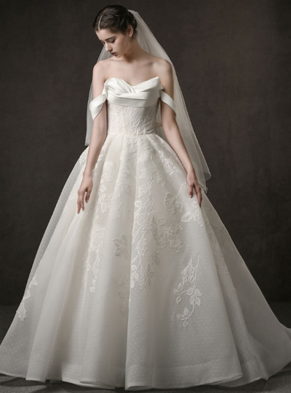 Shop 2019 Long & Short Ivory White Tulle Lace Appliques Off The Shoulder Wedding Dress With Factory Price From Kemedress