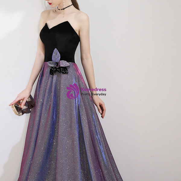 Shop 2019 Long & Short In Stock:Ship in 48 Hours Purple Sweetheart Long Prom Dress With Factory Price From Kemedress