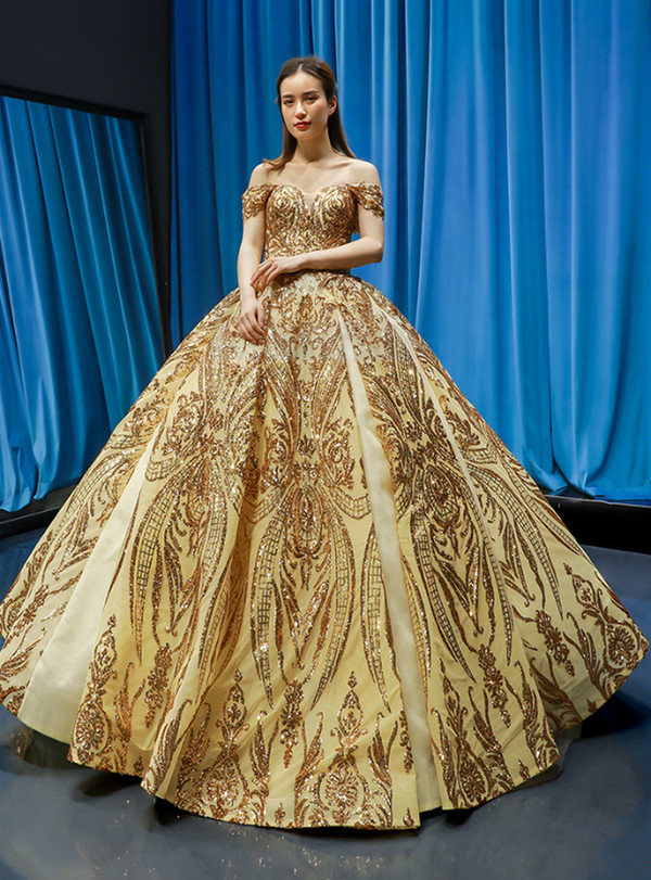 gorgeous gold dresses