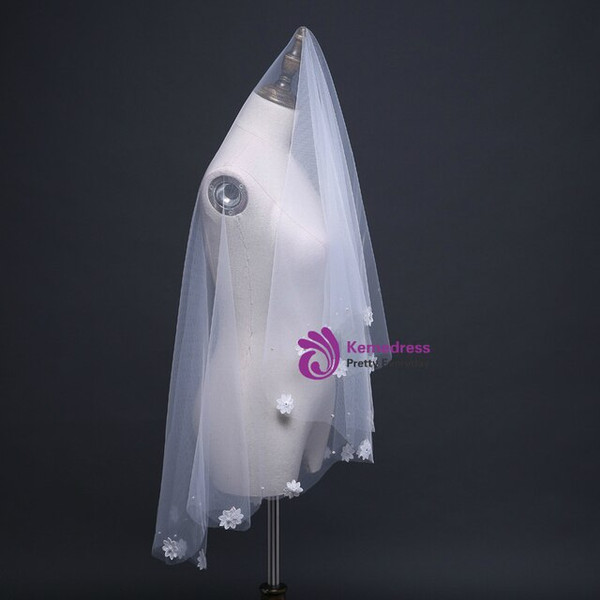 In Stock:Ship in 48 Hours Flowers Tulle 1.5 Meters Sweet Short Wedding Yarn