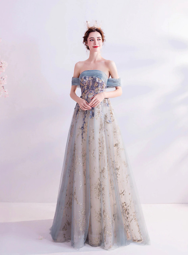 In Stock:Ship in 48 Hours Green Sequins Tulle Prom Dress