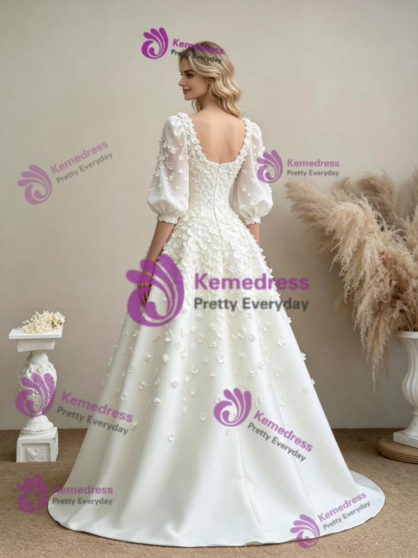 White Mermaid Tulle Off the Shoulder Pleats Wedding Dress
