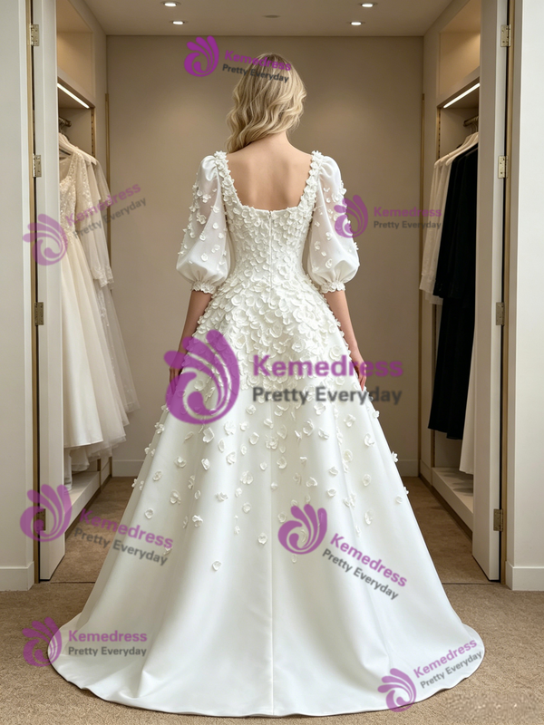 White Mermaid Tulle Off the Shoulder Pleats Wedding Dress