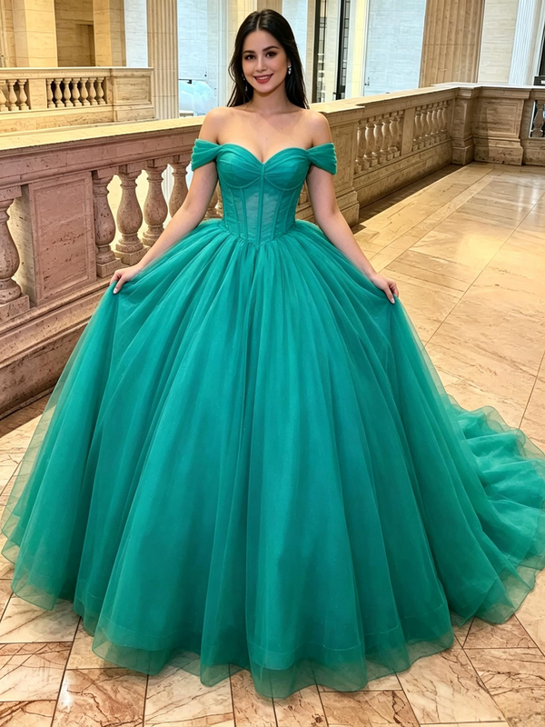 Tulle Off the Shoulder Quinceanera Dress