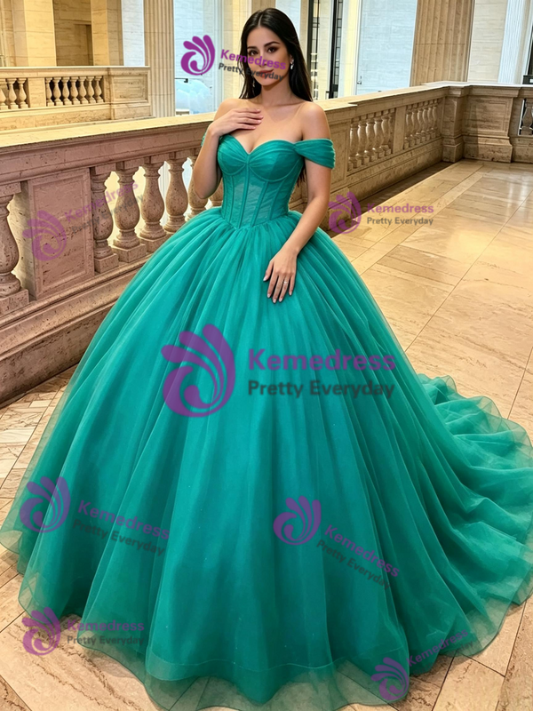 Tulle Off the Shoulder Quinceanera Dress
