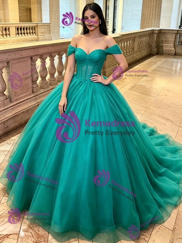 Tulle Off the Shoulder Quinceanera Dress