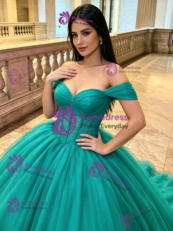 Tulle Off the Shoulder Quinceanera Dress