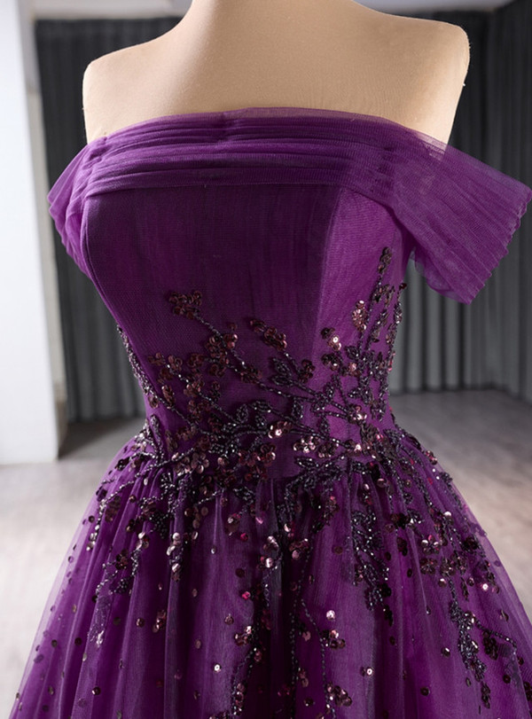 Pink Tulle Strapless Pleats Beading Prom Dress